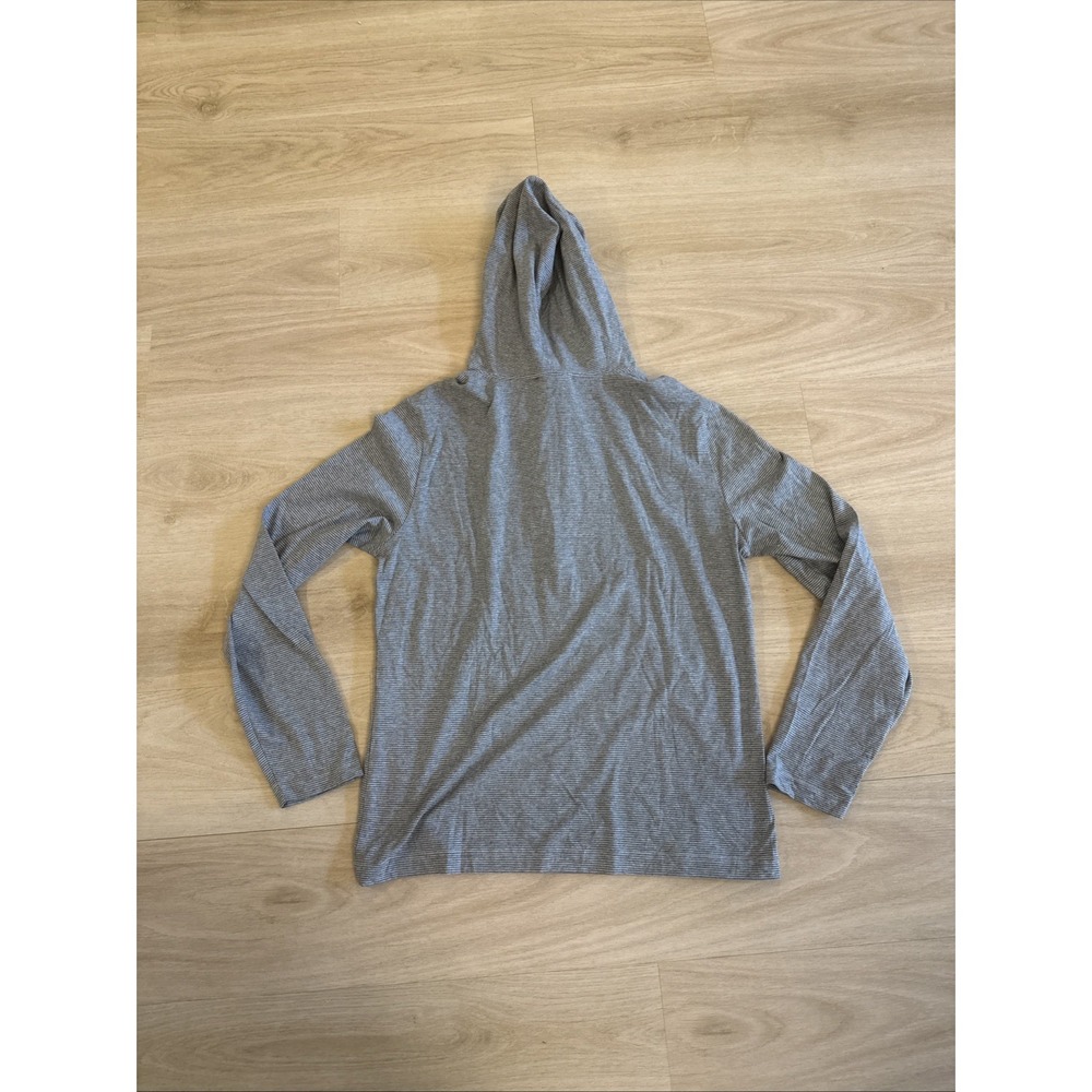 Robert Barakett Montreal Caesar Hoodie Men's M Gray Warm Ash Striped NWT - Picture 2 of 9